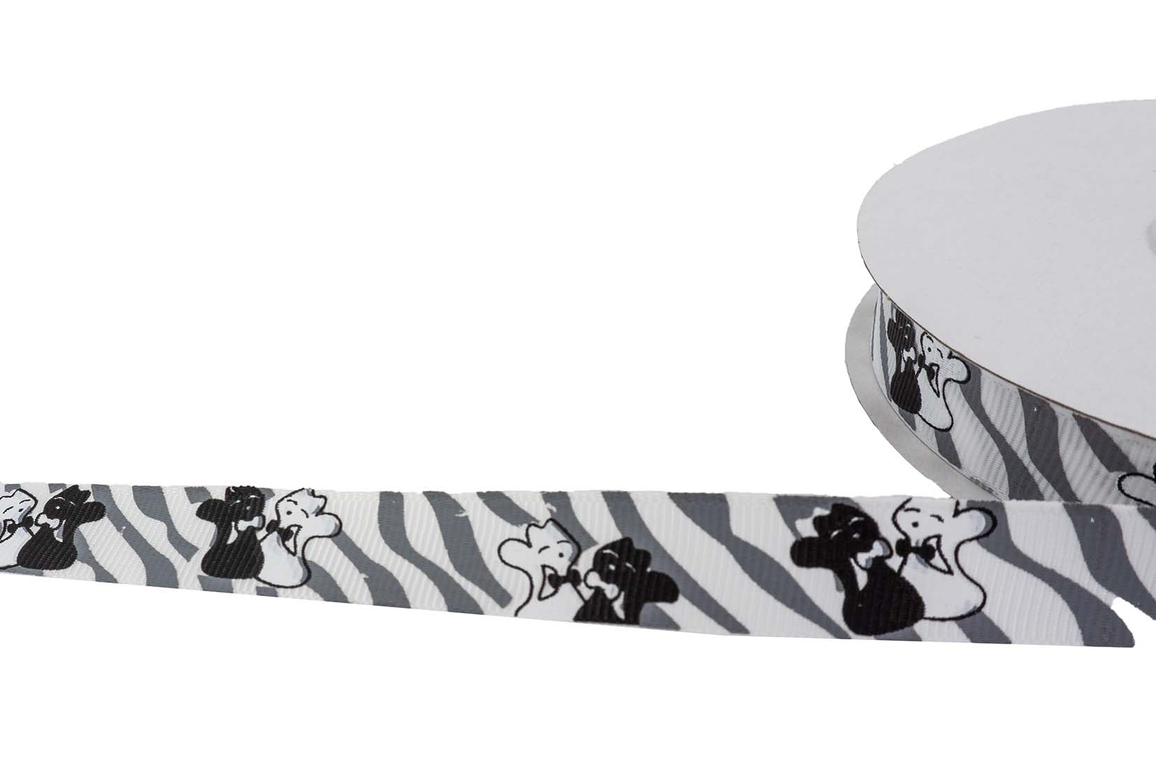1m bedrucktes Band - 15mm breit - Katzen