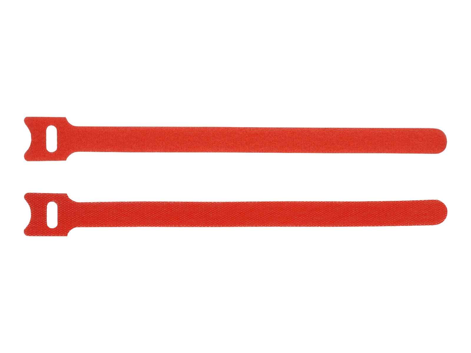 Kabelbinder Klettband - 20 x 1,2cm - Farbe: Rot - 50 Stück