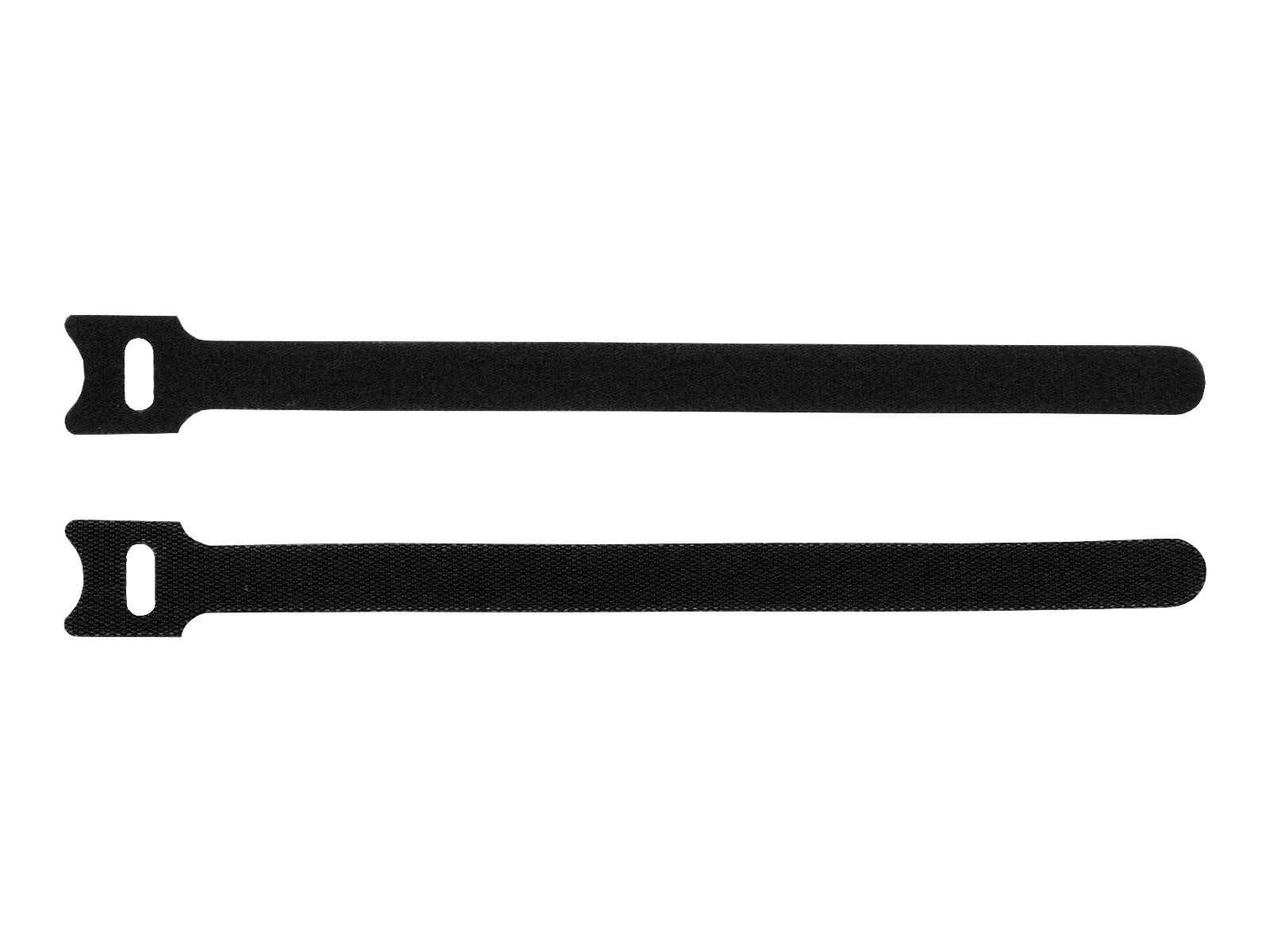 Kabelbinder Klettband - 20 x 1,2cm - Farbe: Schwarz - 50 Stück