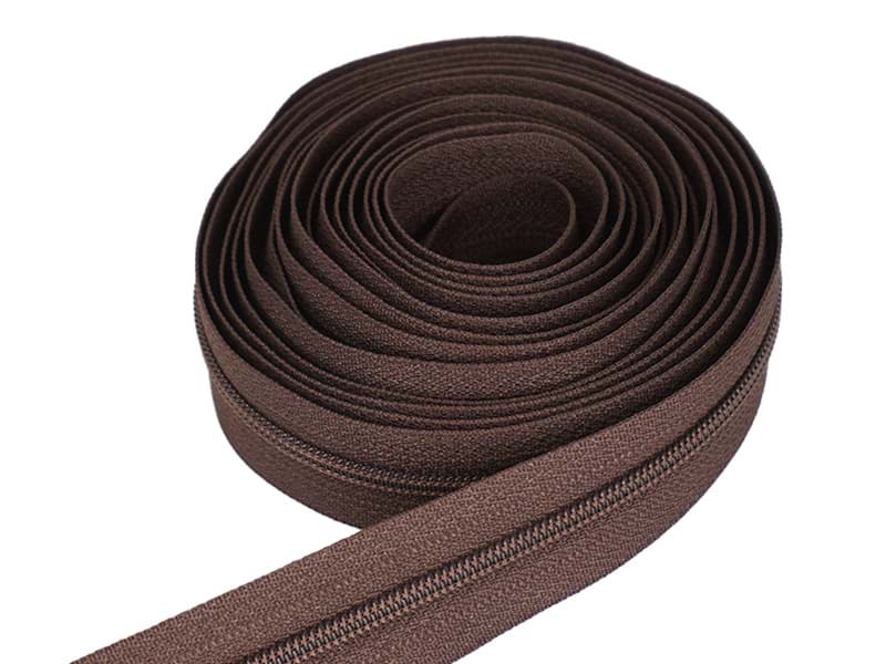 3mm Endlosreißverschluss von YKK - Farbe: dunkelbraun 570 - 3m Länge