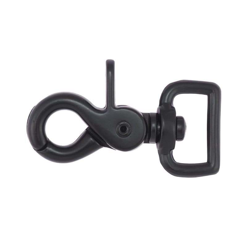 Scherenkarabiner für 20mm Gurtband - 5,9cm lang - schwarz - 10 Stück