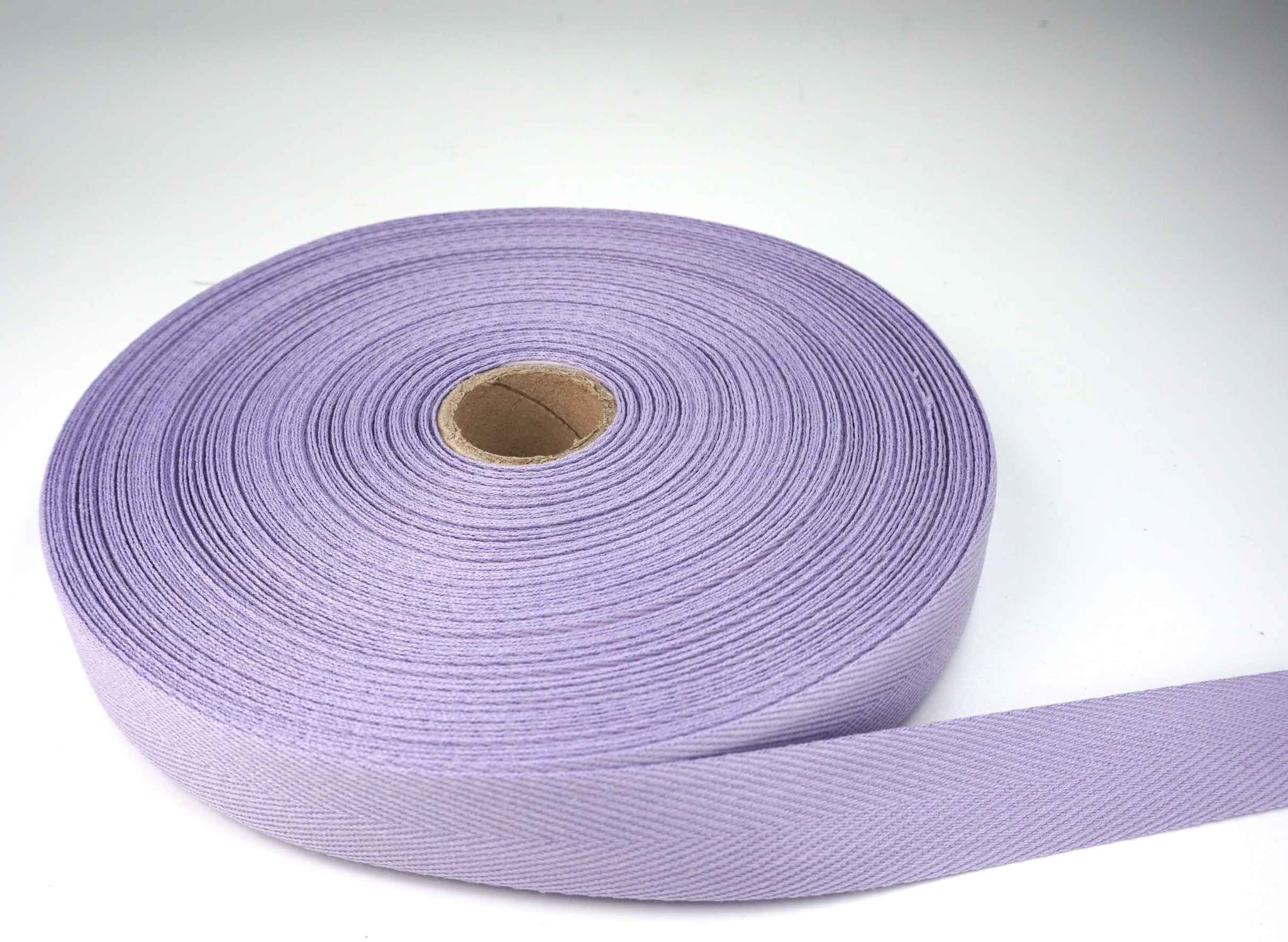 50m Rolle Köperband aus Baumwolle - 20mm breit - flieder