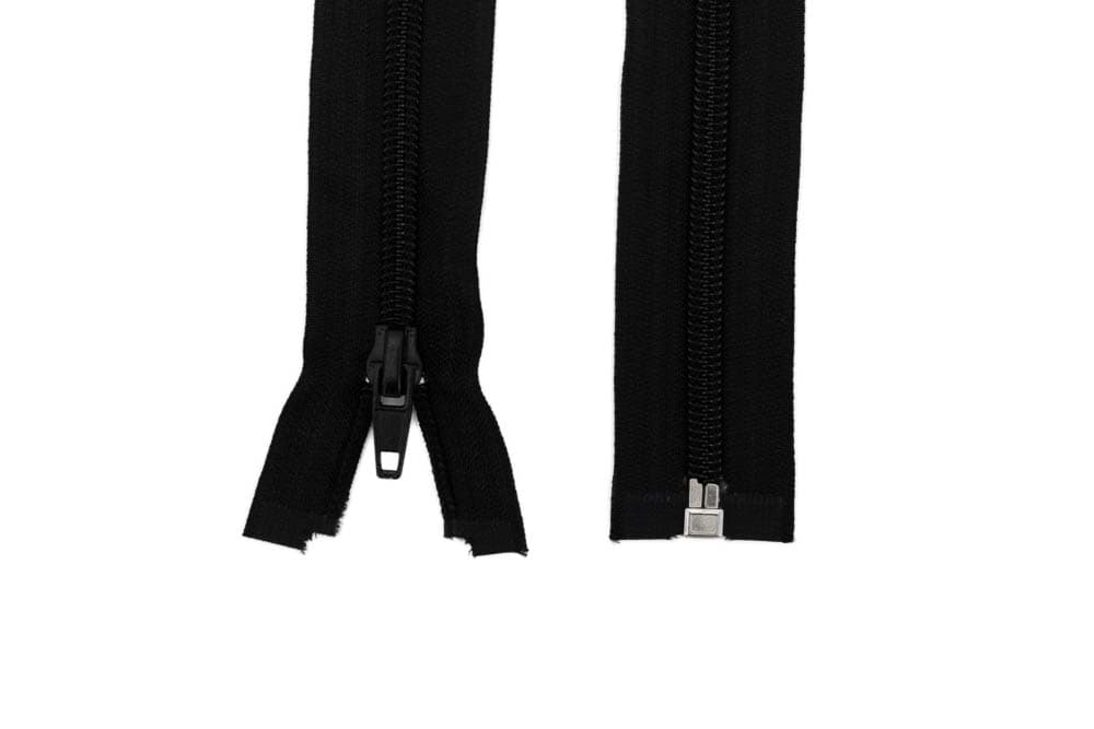 Reißverschluss teilbar - 220cm lang - Farbe: schwarz - 1 Stück