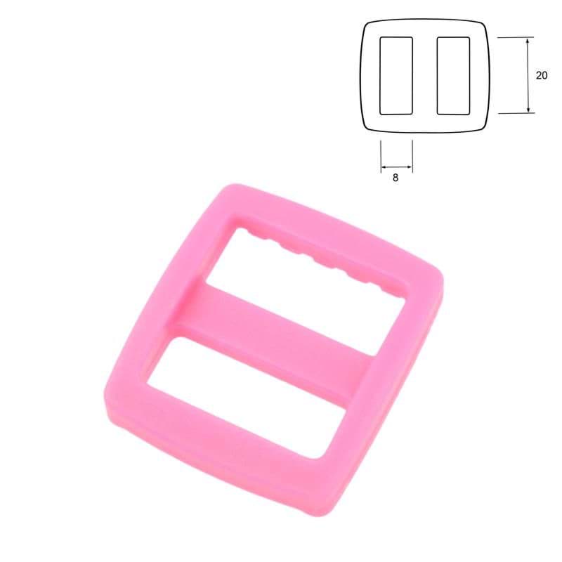 Regulator aus Acetal - 20mm Durchlass - Pink - 10 Stück