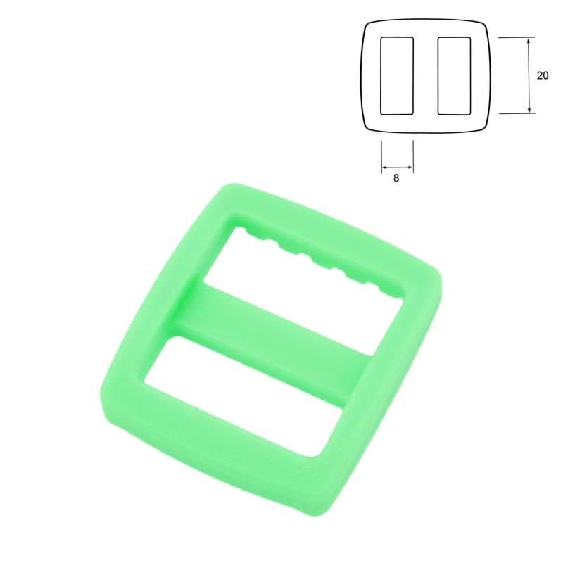 Regulator aus Acetal - 20mm Durchlass - Grün - 10 Stück