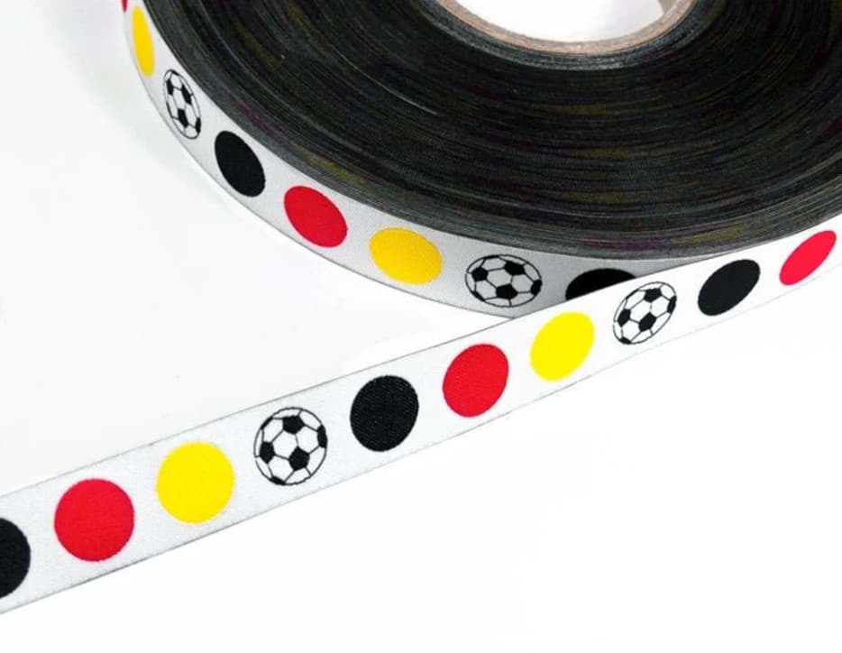 1m Webband - Fußball Deutschland - 17mm breit