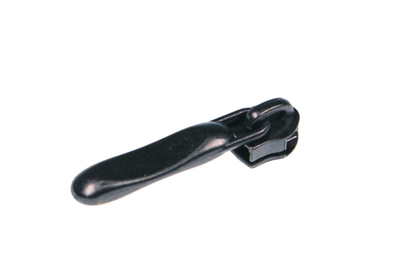 Picture of slider - anthracite / narrow form - for 5mm zippers - 10 pieces