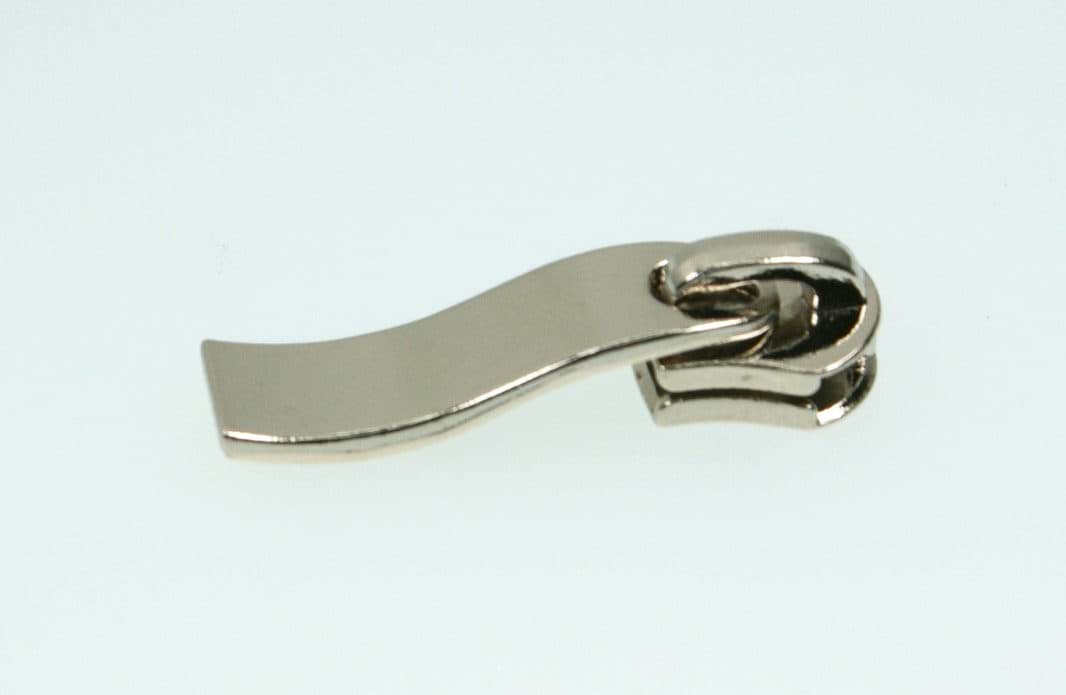 slider for 6mm metal-zipper - color: silver - 10 pieces