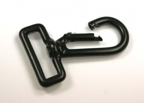 Picture of Karabiner aus Zinkdruckguss, schwarz, für 40mm breites Gurtband - 10 Stück