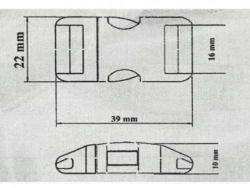 Picture of *B-Ware* Steckschließer aus Alu - 15mm Durchlass