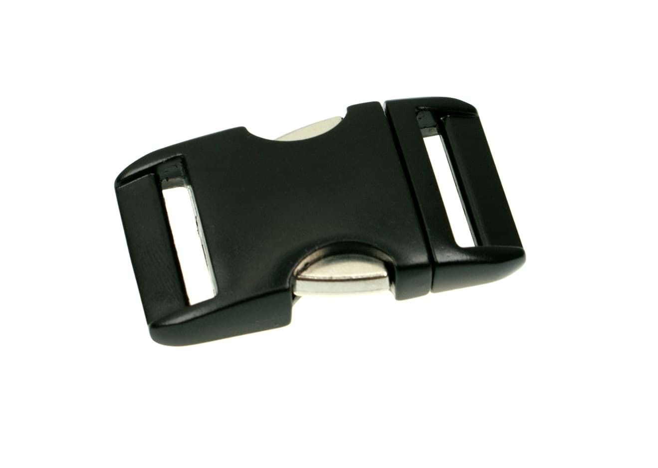 *B-Ware* Steckschließer aus Alu - 20mm Durchlass - schwarz