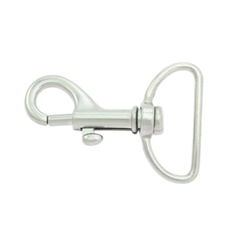 Bolzenkarabiner klein, verchromt - 4,5cm lang - 25mm Durchlass - 1 Stück