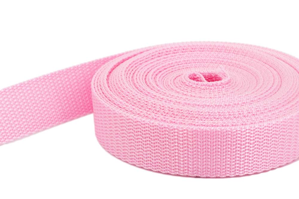4m PP Gurtband - 20mm breit - 1,4mm stark - rosa (UV)