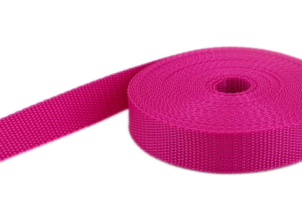 4m PP Gurtband - 30mm breit - 1,4mm stark - pink (UV)