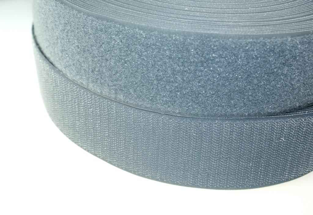 4m Velcro (Velcro & Hook) 16mm wide, color: grey - for sewing