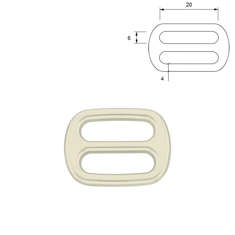Picture of Regulator aus Zinkdruckguss - 20mm Durchlass - vernickelt - 10 Stück