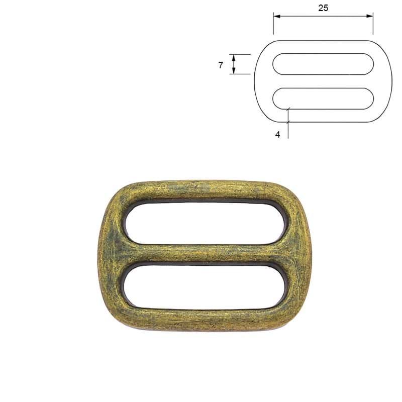 Picture of Regulator aus Zinkdruckguss - Altmessing - 25mm Durchlass - 10 Stück