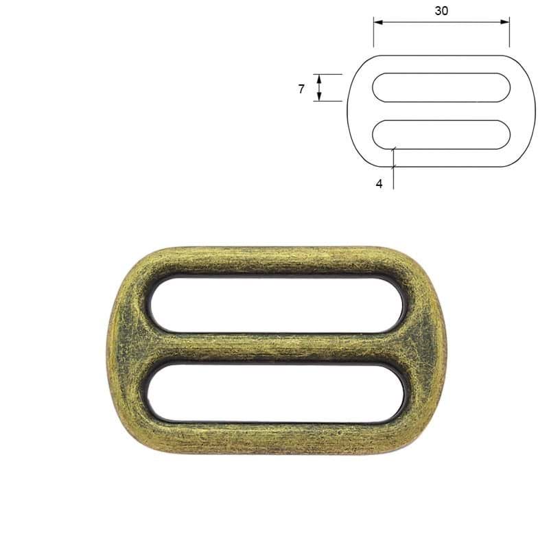 Picture of Regulator aus Zinkdruckguss - Altmessing - 30mm Durchlass - 10 Stück