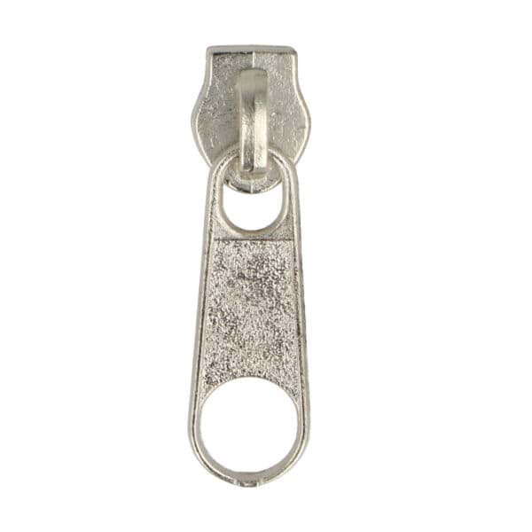 slider for zipper with 3mm rail, color: silver - 100 pieces
