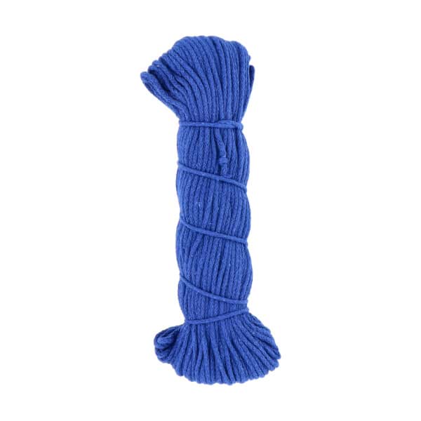 Picture of 50m cotton cord - 3mm thick - color: blue