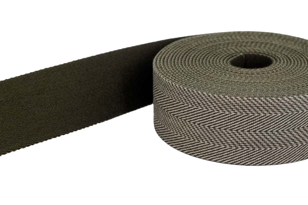 1m belt strap / bags webbing - color: dark lemon - 40mm wide