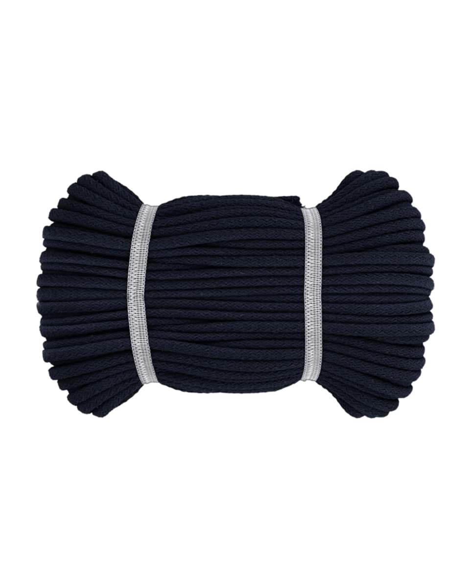 50m cotton cord / BW cord - 8mm thick - color: Navy blue