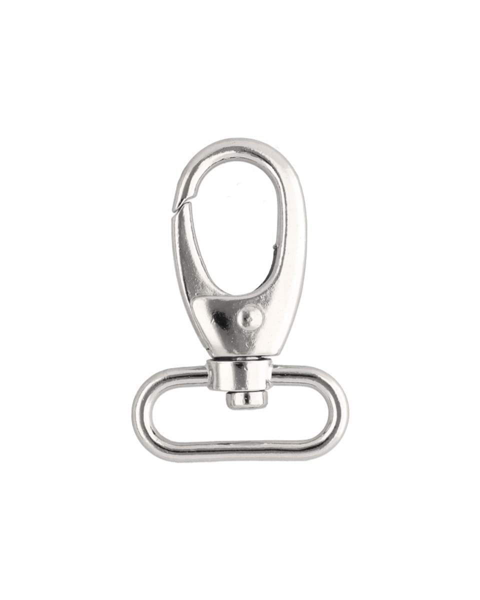 snap hook made of zinc die-casting, for 30mm webbing, 5,9cm long - 1 piece