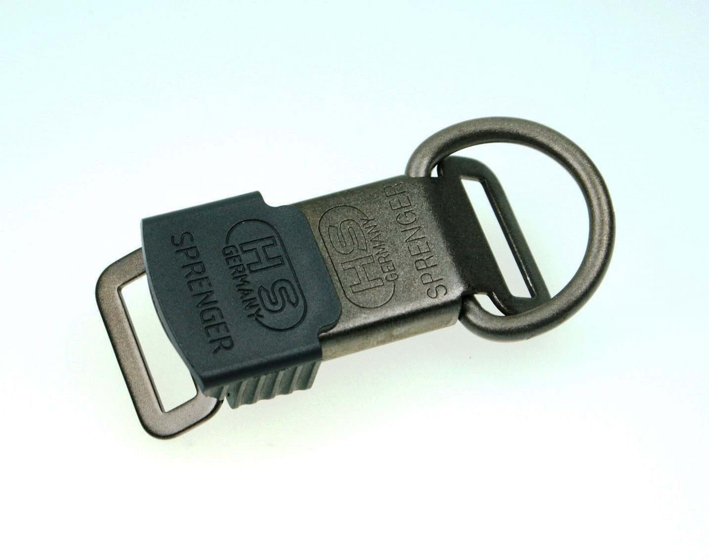 ClicLock closure by Sprenger - matt black - with D-ring & jacket, Picture 1