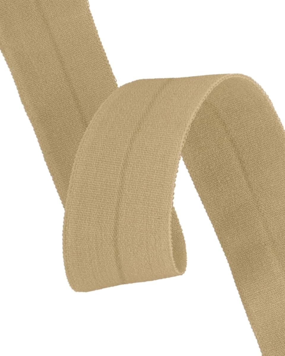10m elastical bias binding - polyamide - 20mm wide - beige