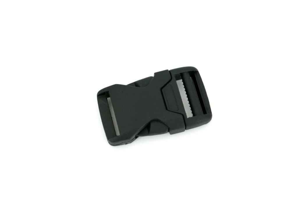 10 buckles for 20mm wide webbing - 5,6cm long - adjustable from one side