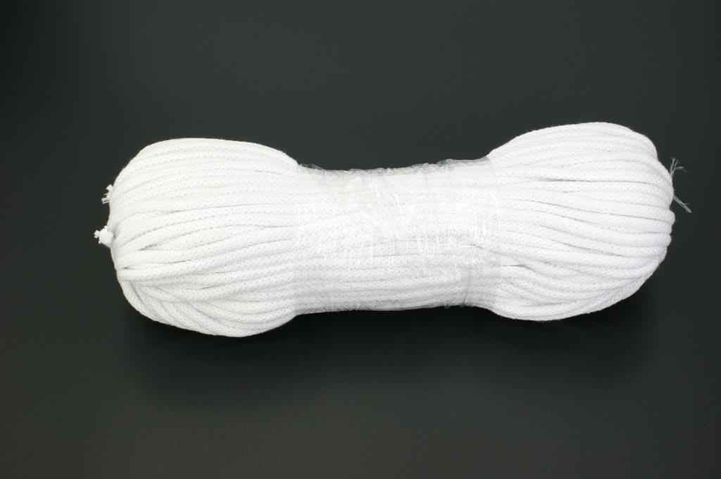 50m cotton cord / BW cord - 5mm thick - Color: white