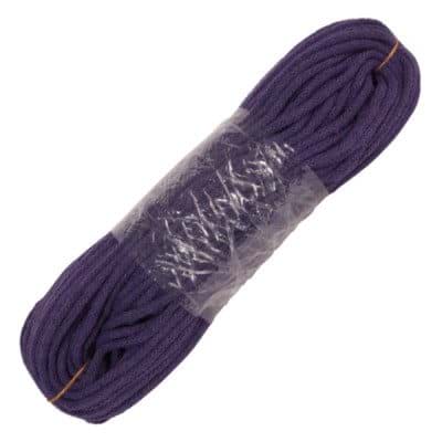 50m cotton cord / BW cord - 5mm thick - Color: purple