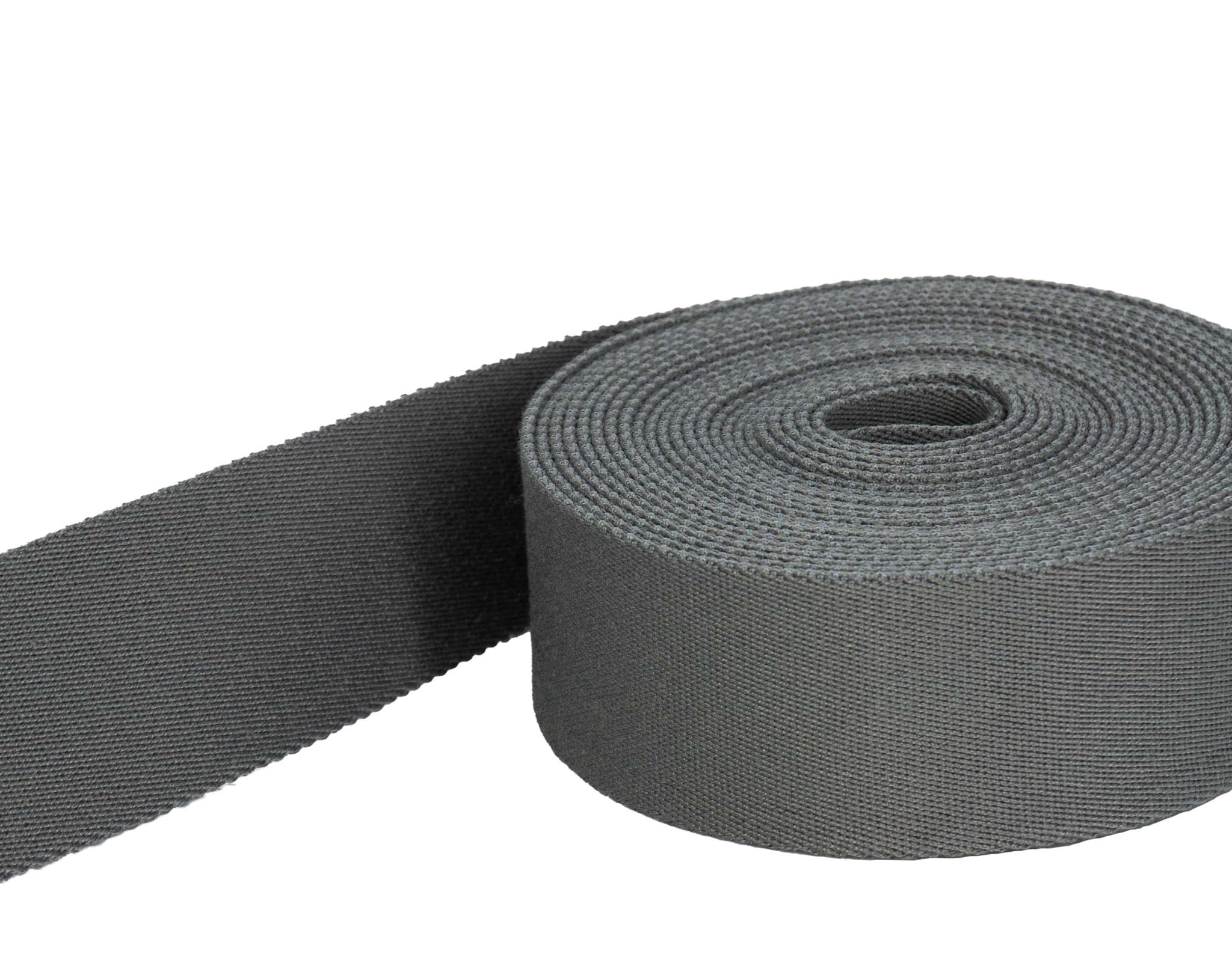4m Gürtelband / Taschenband - 40mm breit - Farbe: grau