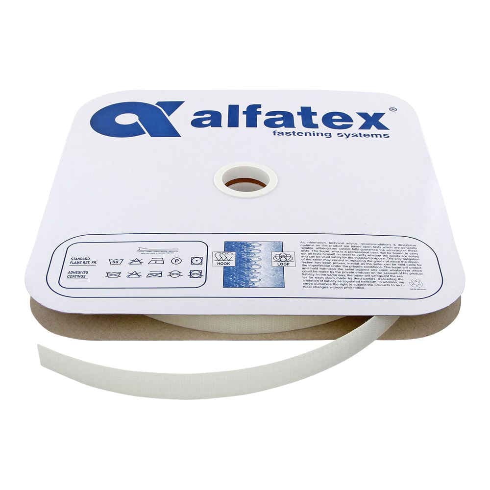 25m Alfagrip Hakenband - 30mm breit - Farbe: weiß