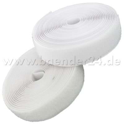 4m Alfagrip Velcro tape (4m hook- and 4m loop tape)- 30mm wide - white