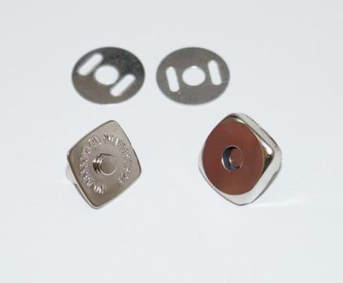 magnetic lock / magnetic closure 14mm - angular - 10 pieces, Picture 1