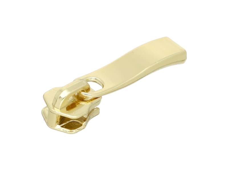slider for 6mm metal-zipper - color: golden- 10 pieces