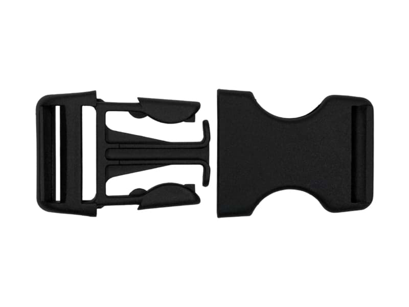 10 buckles for 25mm wide webbing, made of synthetic fiber - 10 pieces, Picture 2