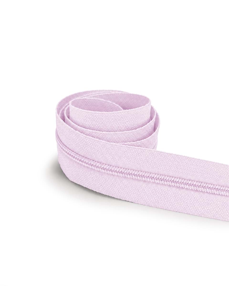 5m zipper, 5mm rail, color: Flieder