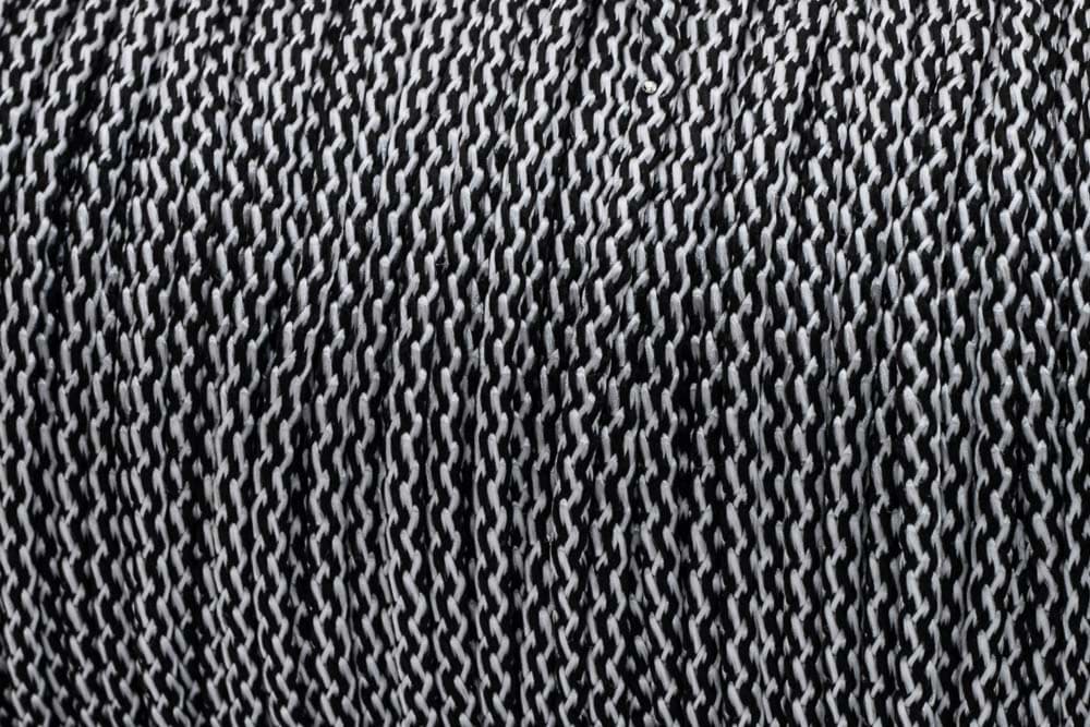50m PP-String - 5mm thick - Color: black / white (UV)