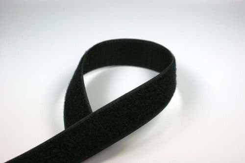 25m Rolle Alfagrip  back to back Klettband, 20mm breit, schwarz, Picture 1