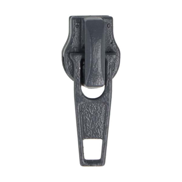 Zipper Autolock für 5mm Reißverschlüsse - dunkelgrau - 10 Stück