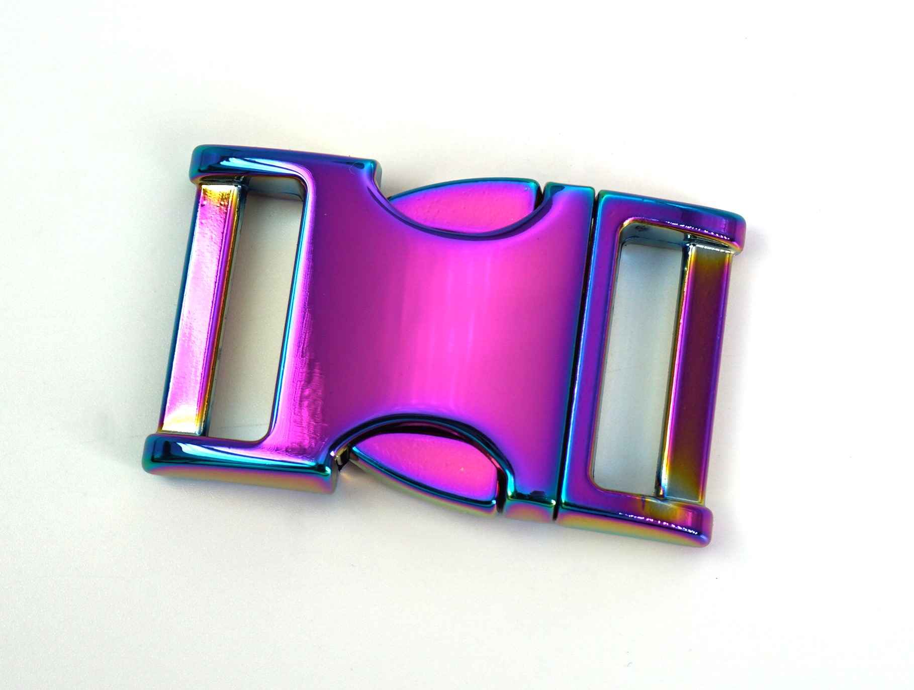 Zinc Max Steckschließer - 25mm Durchlass - neochrom - 10 Stück