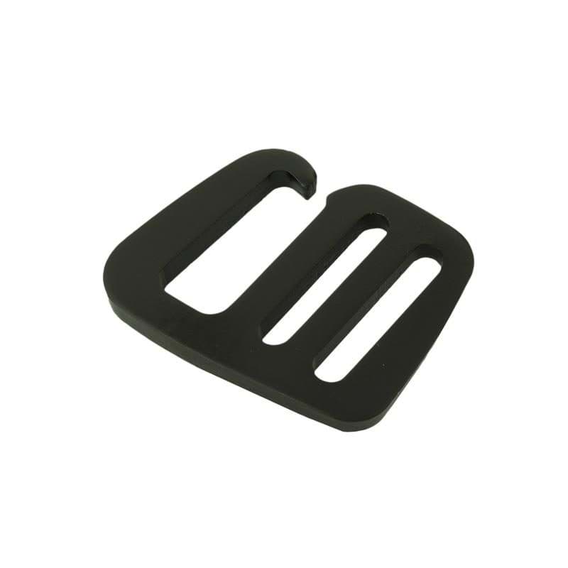 G-Haken - Gurthaken aus Aluminium - schwarz - 20mm