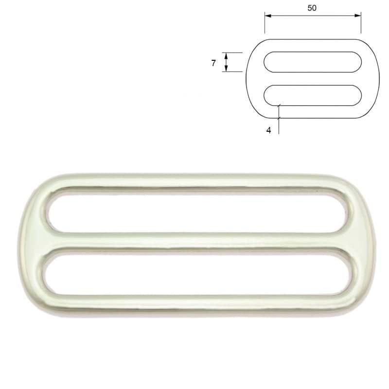 Regulator aus Zinkdruckguss - 50mm x 7mm Durchlass - 25mm hoch - 1 Stück