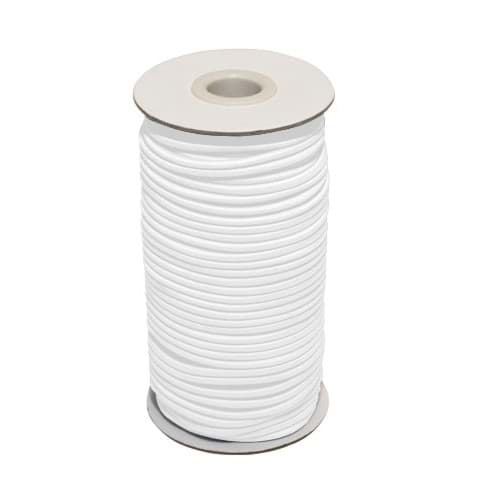 100m Gummikordel - 4mm dick - weiß