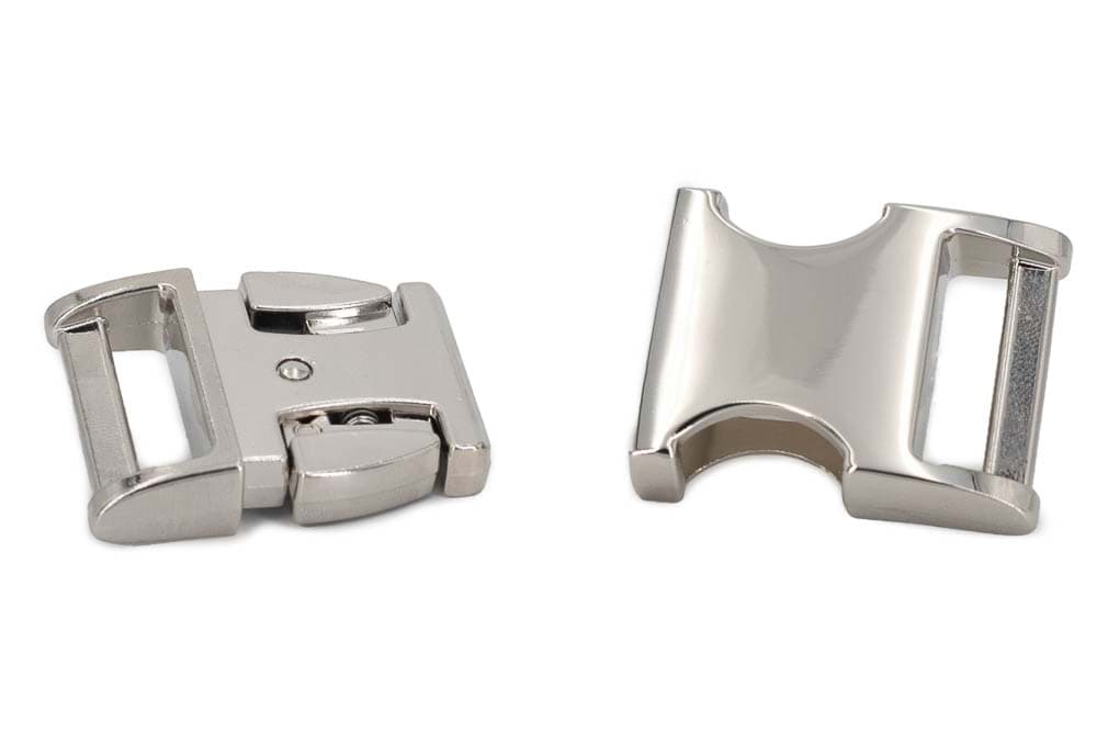 Zinc Max Steckschließer - 38mm Durchlass - hochglanz vernickelt - 10 Stück, Picture 2