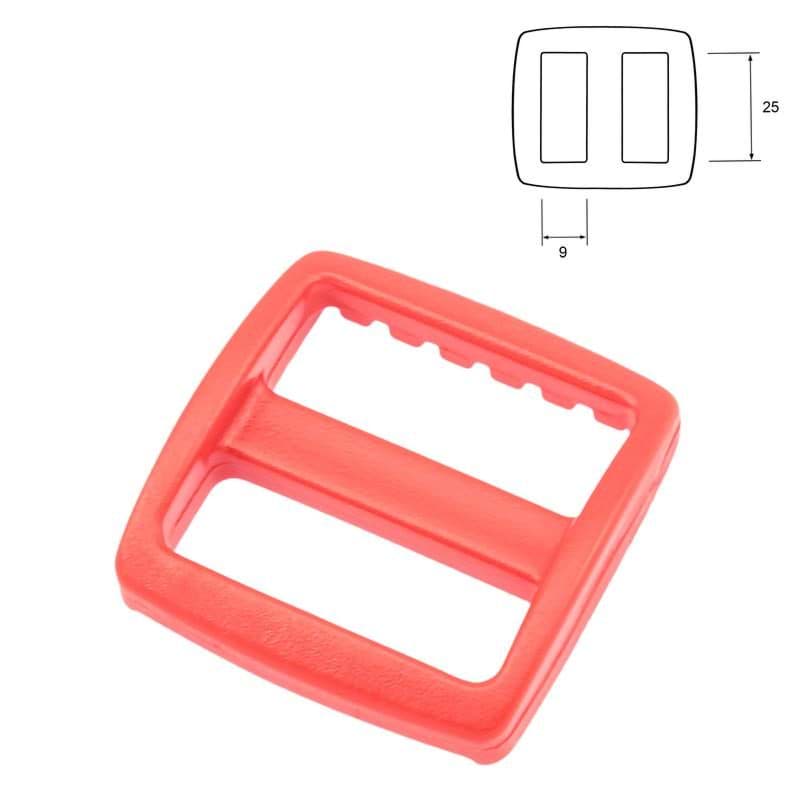 Regulator aus Acetal - 25mm Durchlass - Rot - 10 Stück