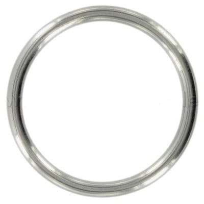 50mm Rundring (Innenmaß) aus V4A Edelstahl - 6mm stark - 10 Stück