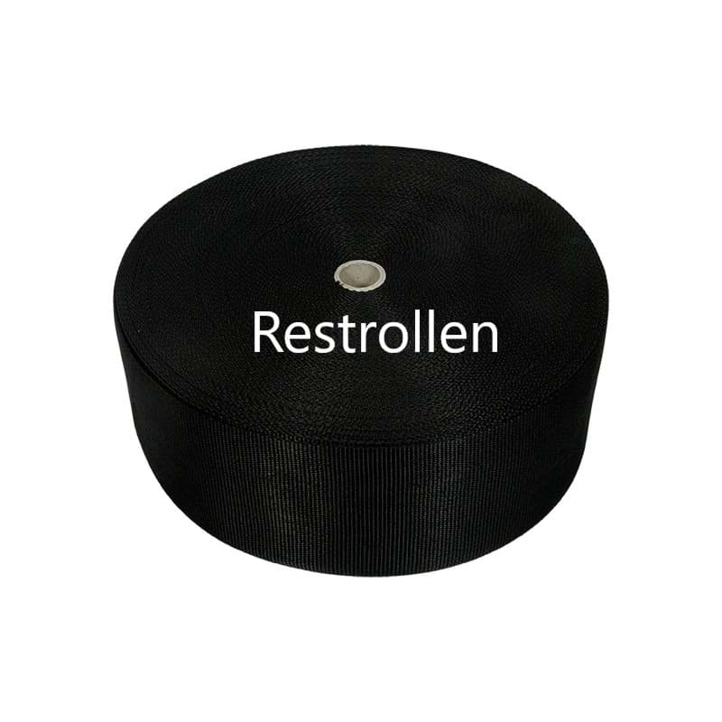 Restpostenbox 100mm breites PP-Gurtband 1,2mm stark, 25m, schwarz